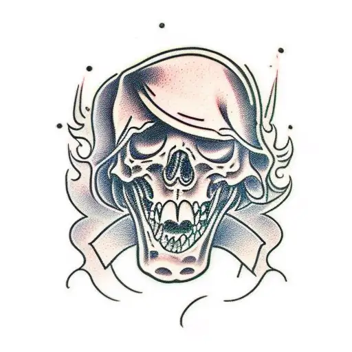 Grim Reaper Pin Up Girl