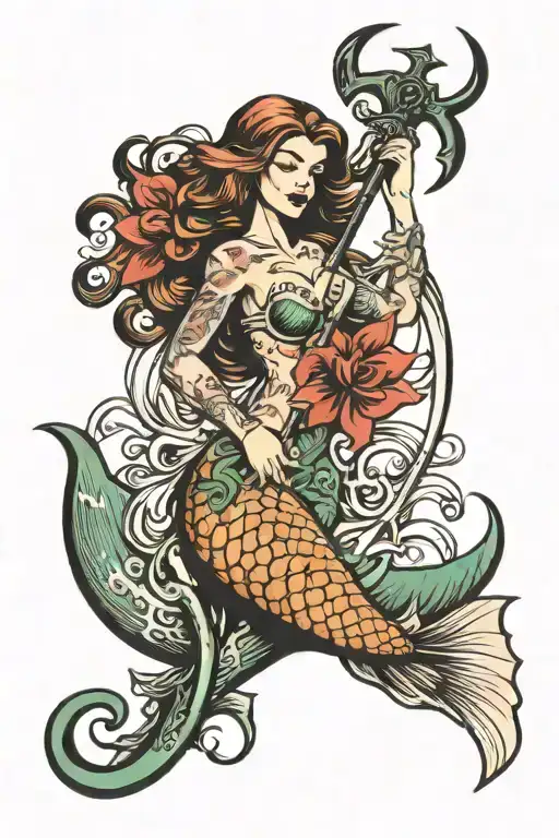 Mermaid With A Sickle