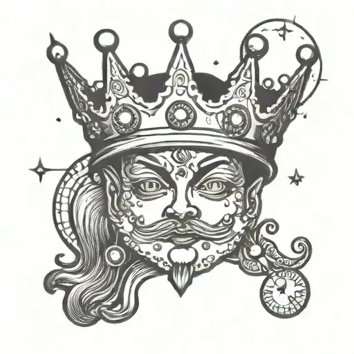 Lopsided Crown On Full Moon