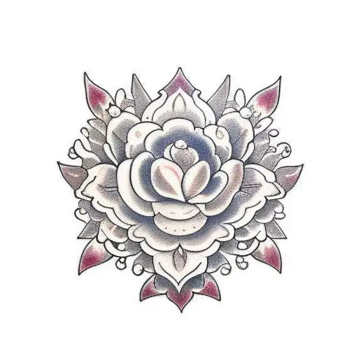 Ornate Floral Sternum And Neck