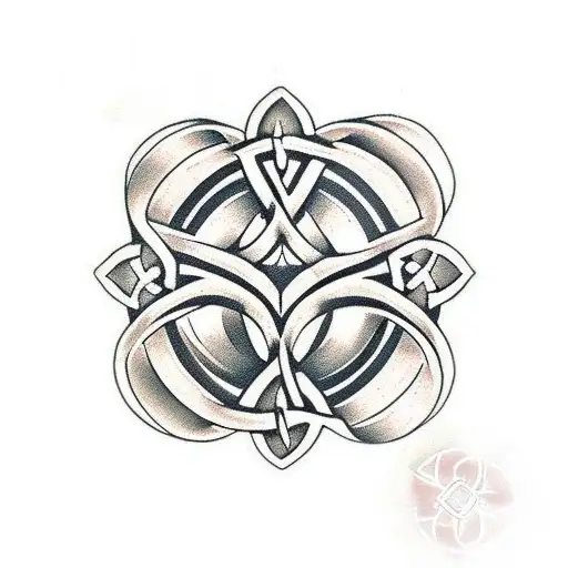 Celtic Knot Cross For Bicep