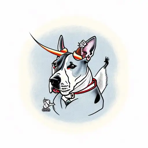 Bull Terrier With