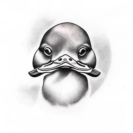 Small Black And White Mallard Duck