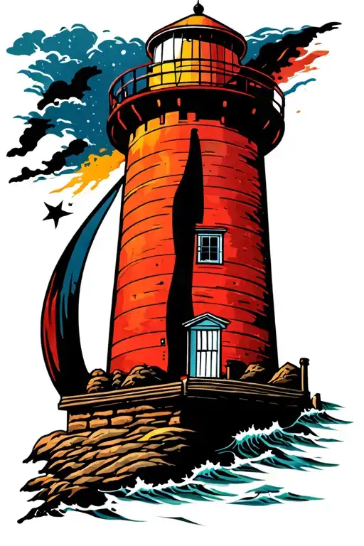 A Breton Lighthouse Standing Tall