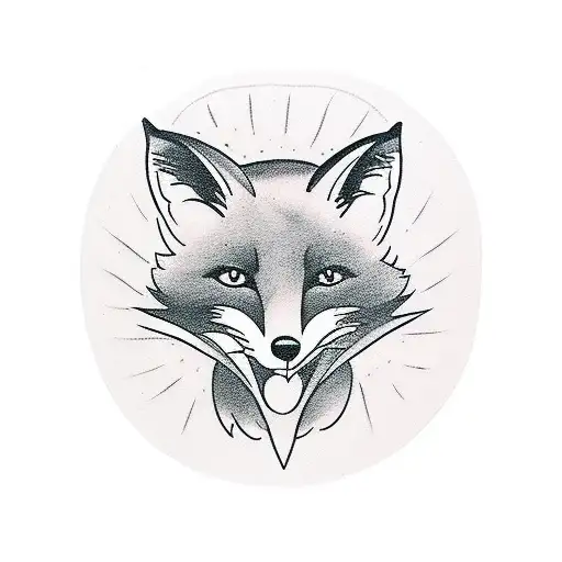 Fox Protecting 3 Kids