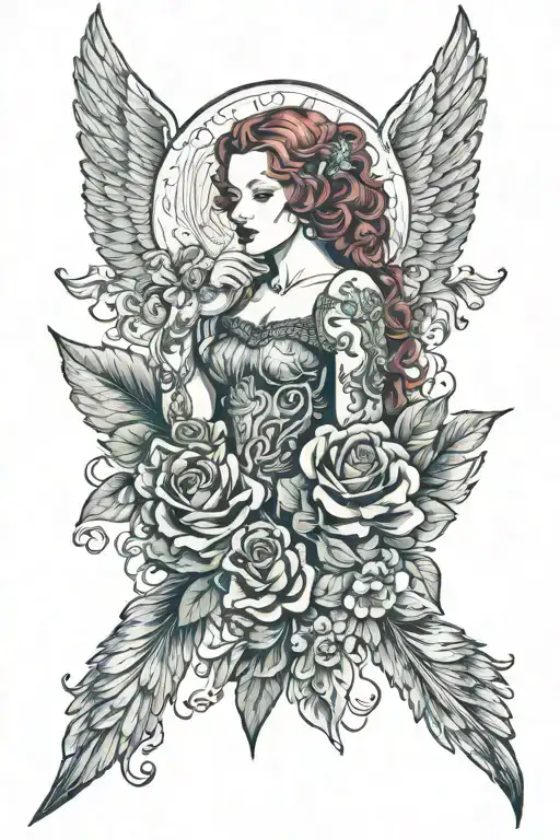 Anneke Van Giersbergen And Angel Wings