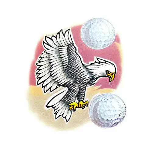 Eagle With Golf Club