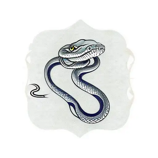 Snake Around A Symbol Of Strenght