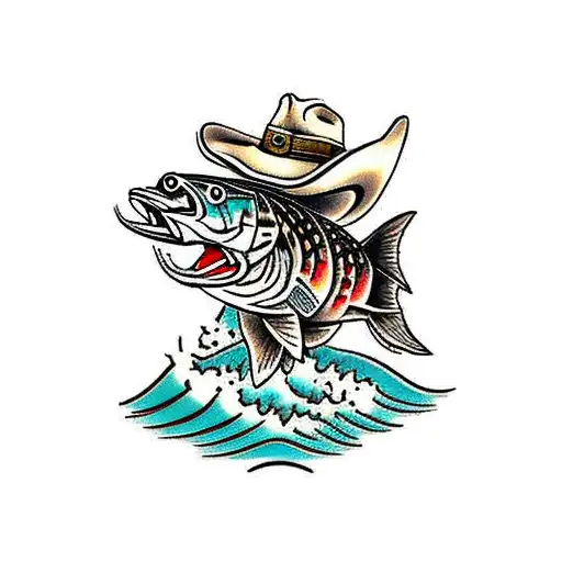 Cowboy On A Trout