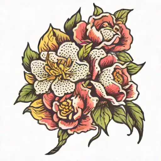 May June September Birth Flower Intertwined