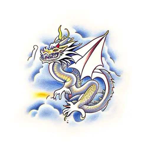 Dragon With A Few Clouds