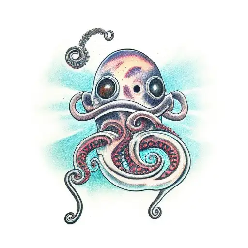 Tentacle Alien Swallowing Astronaut