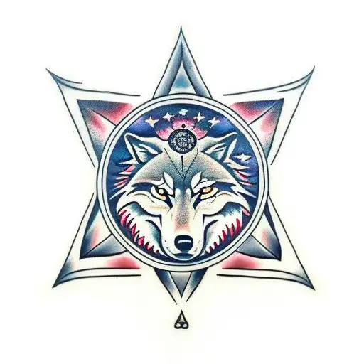Wolf All Seeing Eye