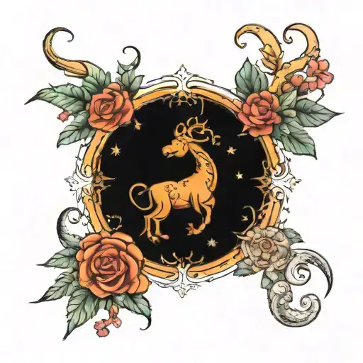Pices Zodiac Sign That Incorporates Elements Of Nature