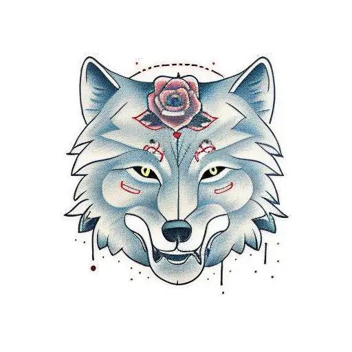 Women With Wolf Mask