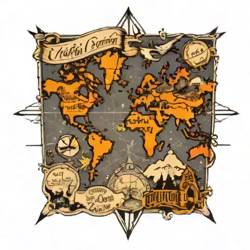 Hiking Across The World Map