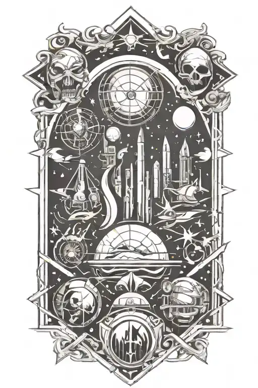 Sci Fi Scene Geometric