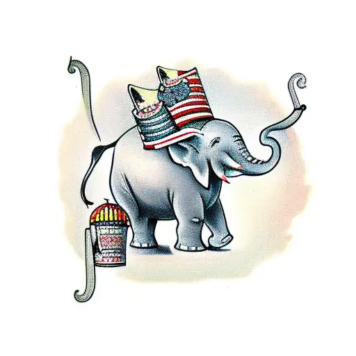 Vintage Circus Elephant