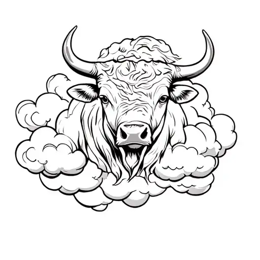 A Bull In The Clouds