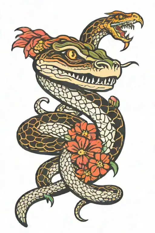 Snake In Collar Bones