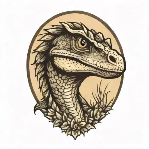 Cute Velociraptor Portrait