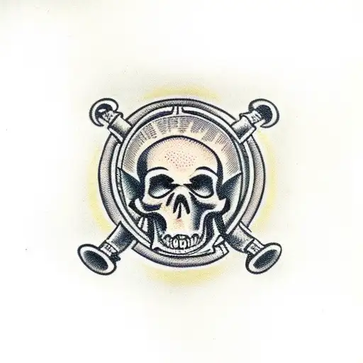 Rosary With Skulls Instead Of Beads Held By A Skeleton Hand