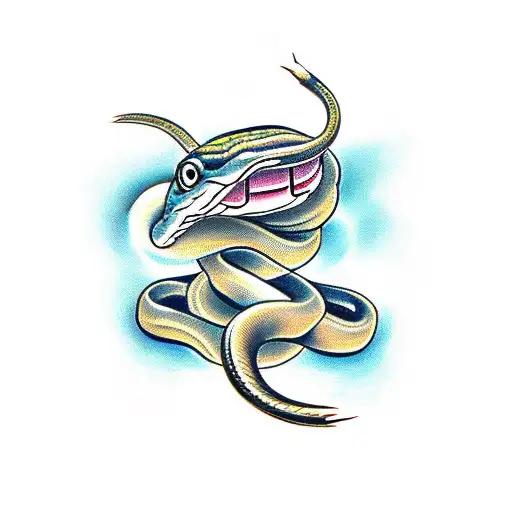 Snake Arround A Tight