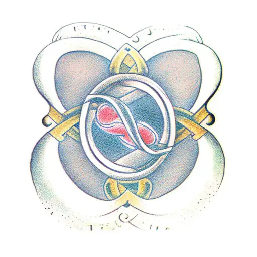 A Cat Paw Print Inside An Infinity Symbol