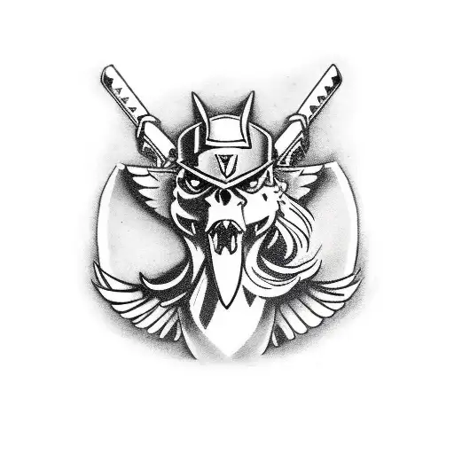 Angry Valkyrie With Sword And Shield On Horse