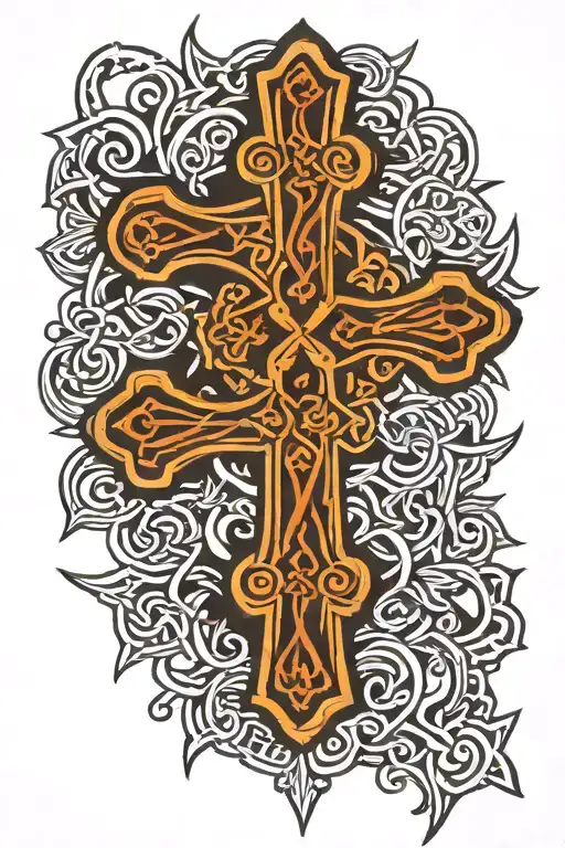 Celtic Cross Tattoo Design