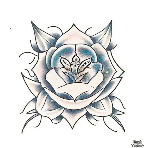 The Word 'Nan' Surrounded By Diamonds And Lillys