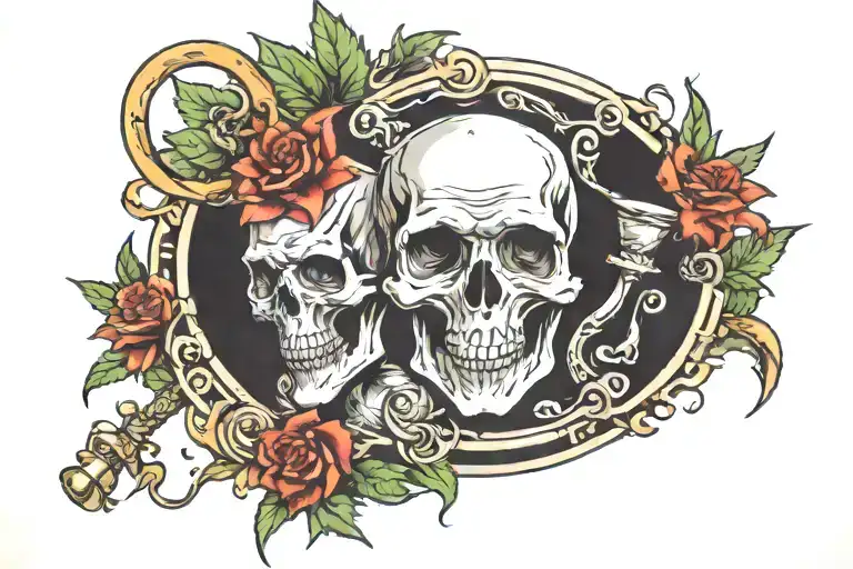 Bong Panicked Face Cannabis Dead Linkin Park Hourglass Cross Evil