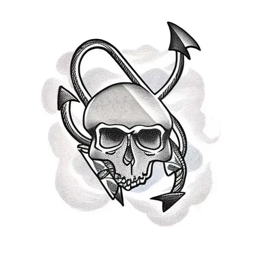 Anchor With Condor And Skulls