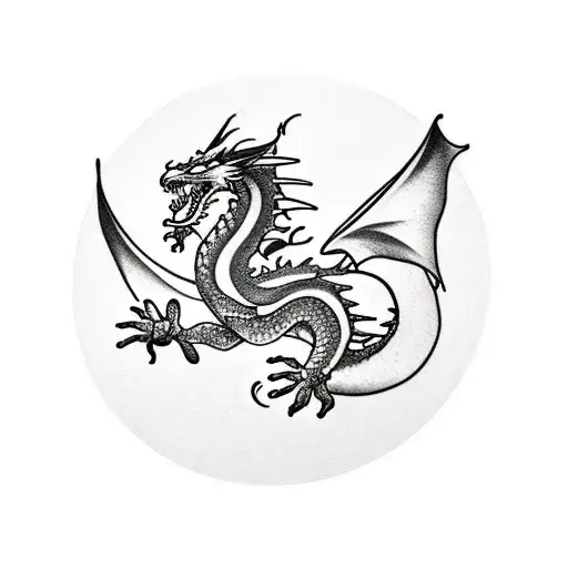 Dragon With All Naruto Clan Symbols