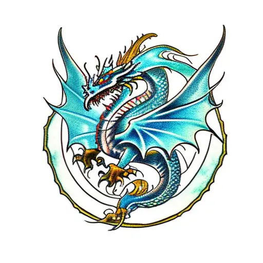 Winged Medieval Dragon