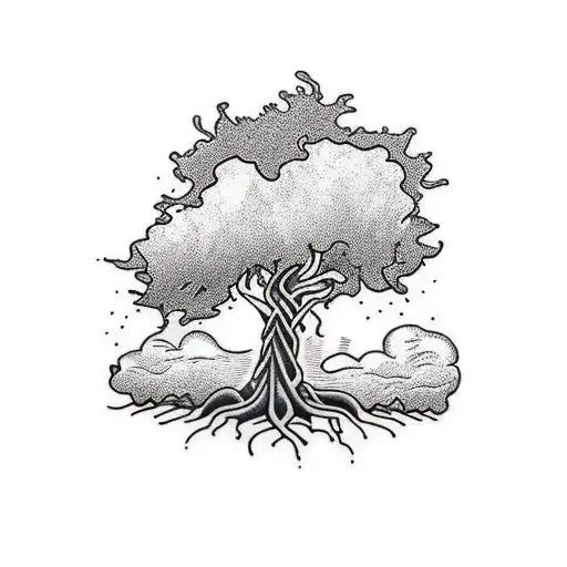 Tree Trunk Going Up Arm