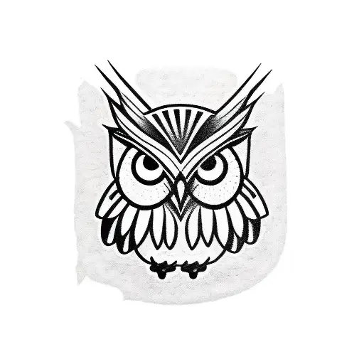 Puerto Rican Owl Holding The Puerto Rican Flag