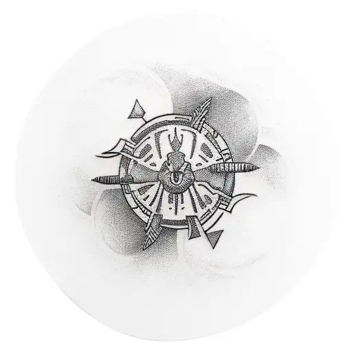 Fililipino Tribal Sword Moon Chest Sleeve