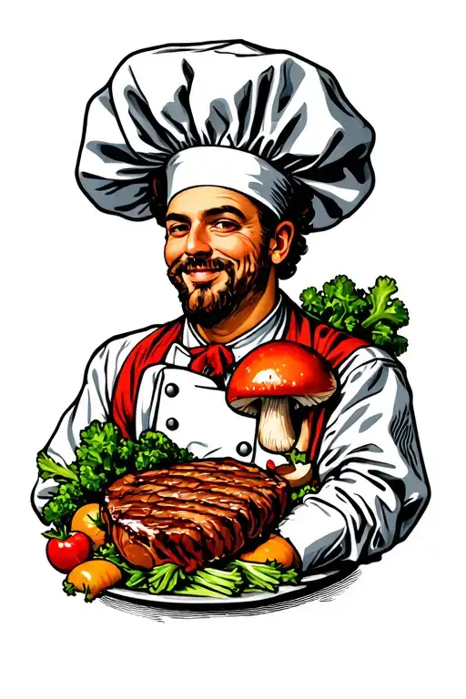 Chef Ribeye Mushrooms Veggies