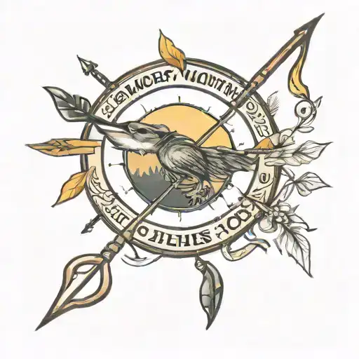 Smoky Mountain Tattoo Ideas Based Bow And Arrow