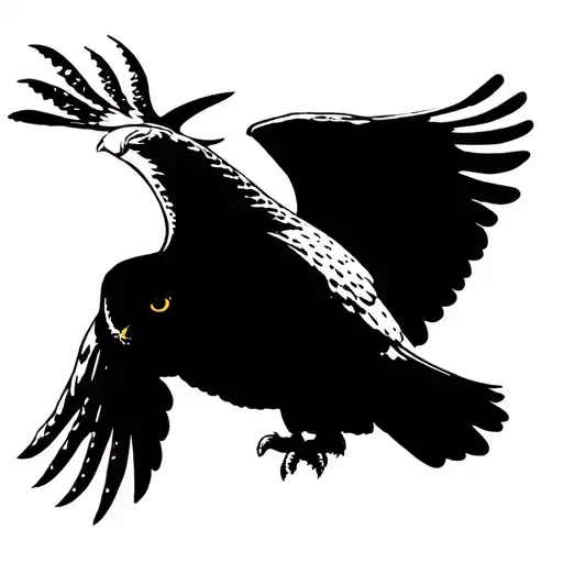 Snowy Owl Flying Grayscale