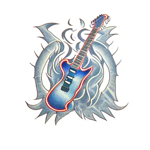 Demon Playing Electric Guitar