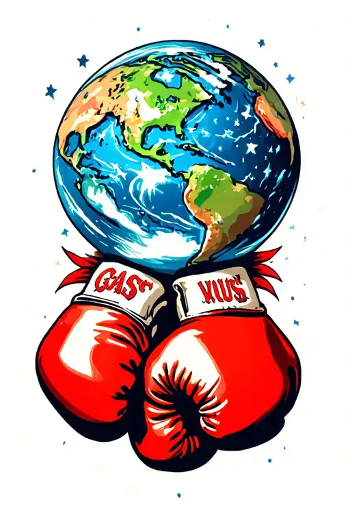 Boxing Gloves Fighting Earth
