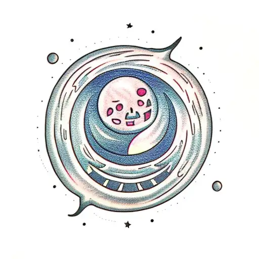 Gross Pumpkin With Moon And Witch