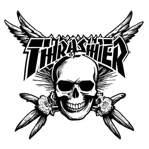 Thrasher Skull Surrounded