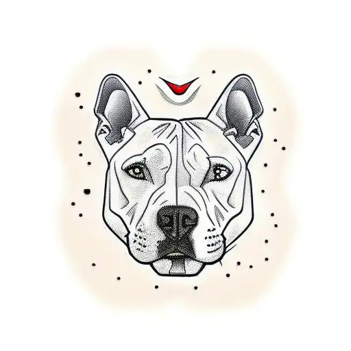 Pitbull In Crawling Panther Pose