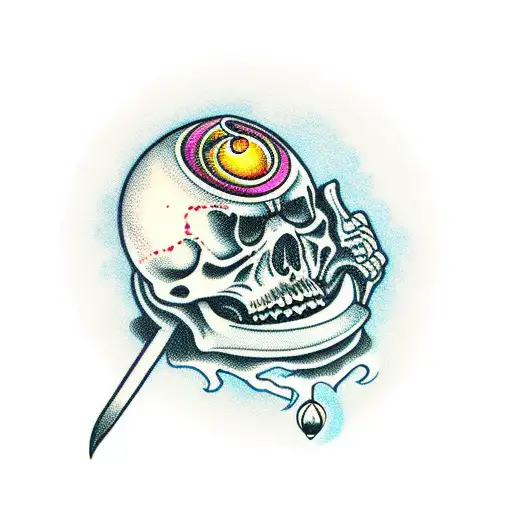 Grim Reaper Holding Crystal Ball