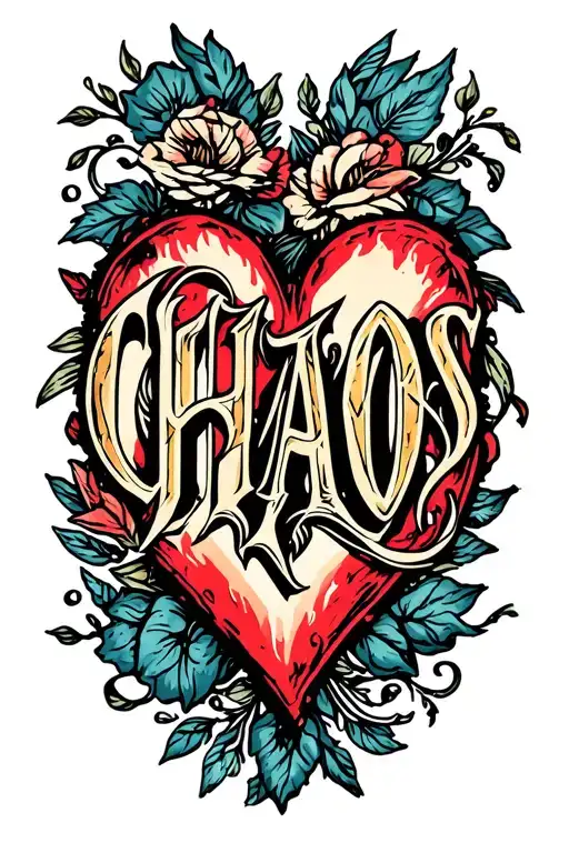 Chaos Letters Make A Heart Shape