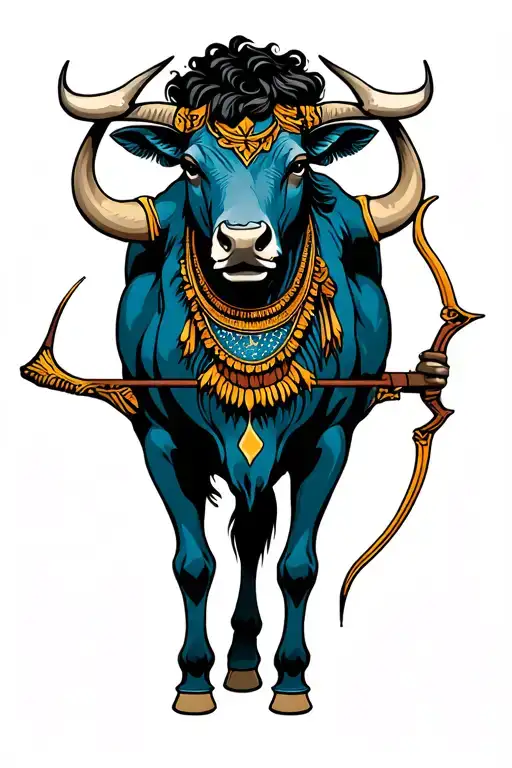 Taurus Bull And Sagittarius Centaur Archer