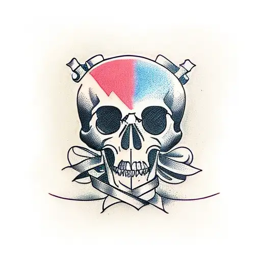 Memento Mori Hourglass With Skull